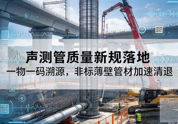 兴庆声测管质量新规落地，一物一码溯源，非标薄壁管材加速清退